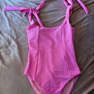 Hot Pink Beach Riot One piece bathing suit size M
